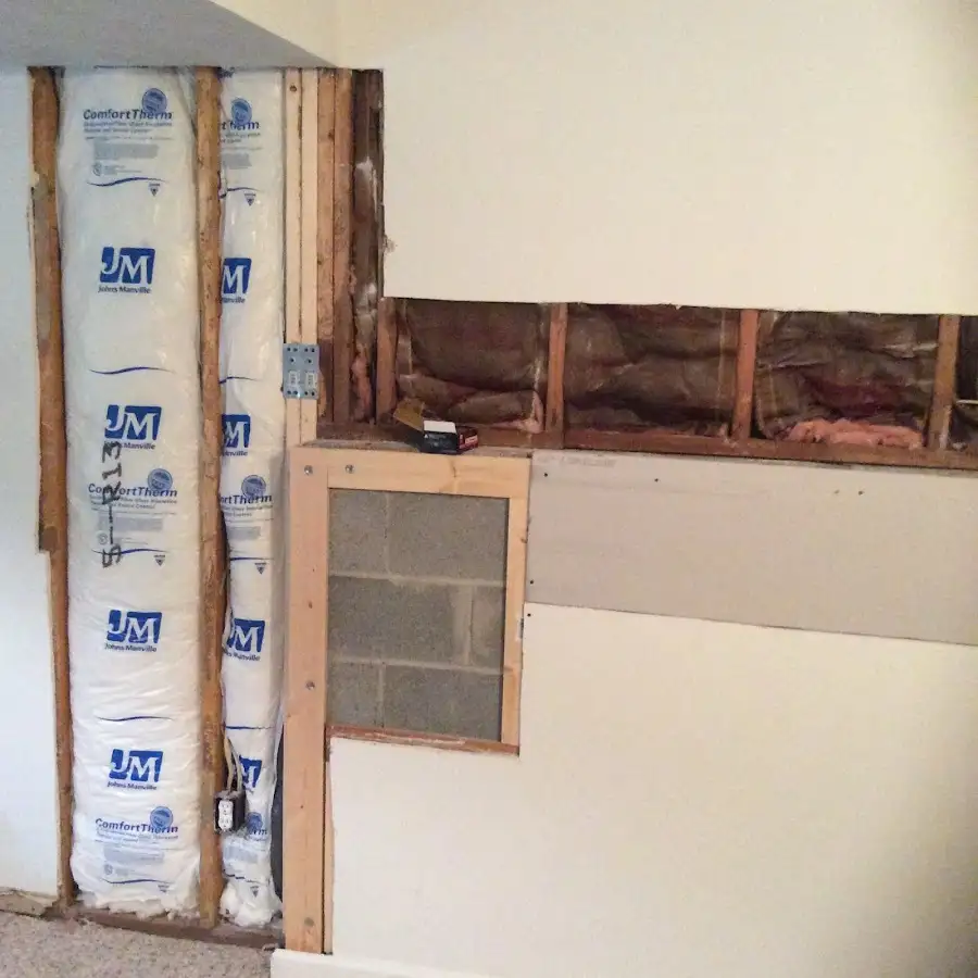 Wall insulation replacement during Contents Cleaning & Restoration in Cooper City